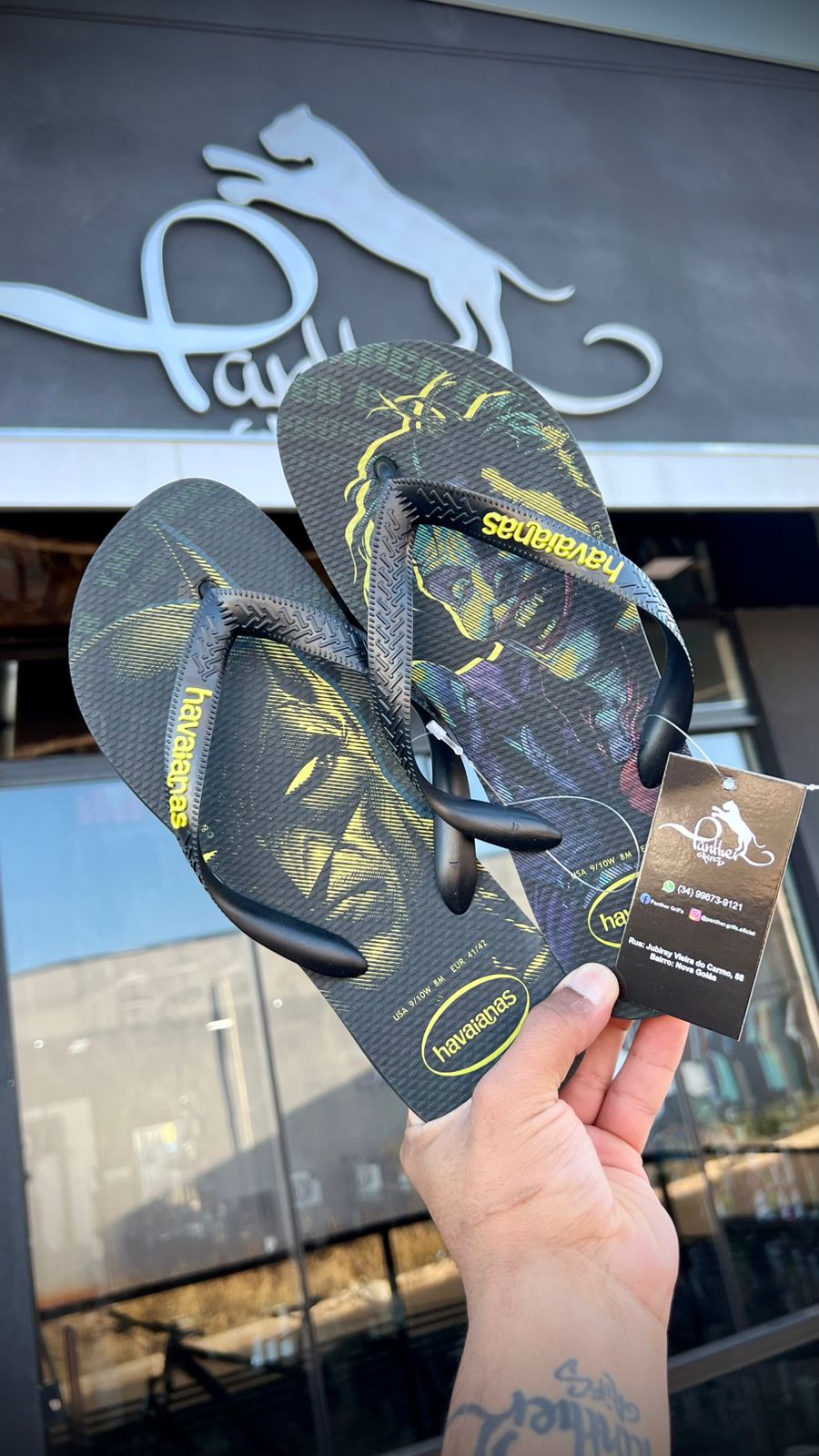 WhatsApp Image 2025-08-05 at 15.44.19 (3) CHINELO 39/40 HAVAIANAS TOP HEROIS PRETO/PRETO/VERDE - Imagem 1