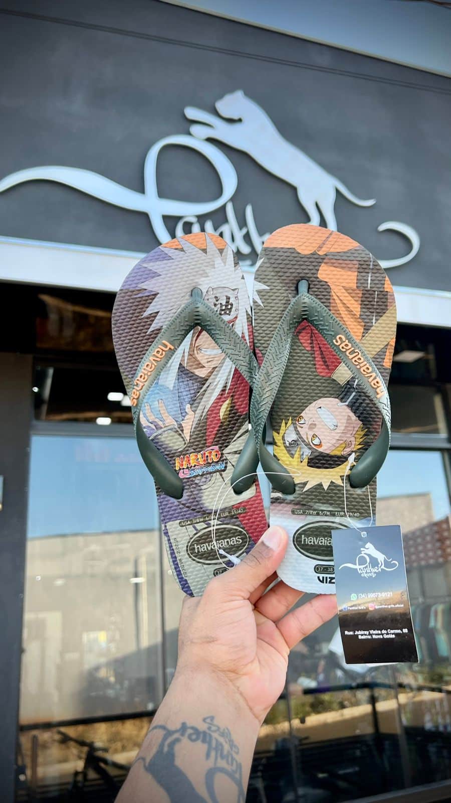 WhatsApp Image 2025-08-05 at 15.44.21 (3) CHINELO 37/38 HAVAIANAS VERDE NARUTO - Imagem 1