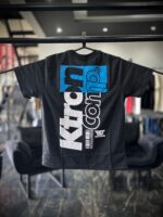 CAMISETA M K-TRON PRETO ESTAMPA AZUL LETREIRO BRANCO
