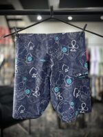 BERMUDA 44 ELASTANO K-TRON AZUL MARINHO ESTAMPA CAVEIRA/DINHEIRO - Imagem 2