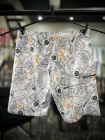 BERMUDA 46 ELASTANO K-TRON BRANCA ESTAMPA CAVEIRA/DINHEIRO - Imagem 2