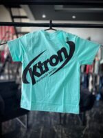 CAMISETA G K-TRON VERDE AGUA CLARO ESTAMPA PRETA