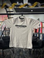 CAMISETA P K-TRON CINZA ESCURO ESTAMAPA AZUL LETREIRO PRETO - Imagem 2