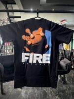 CAMISETA FIRE BASKETBALL IN HAND PRETO (G)