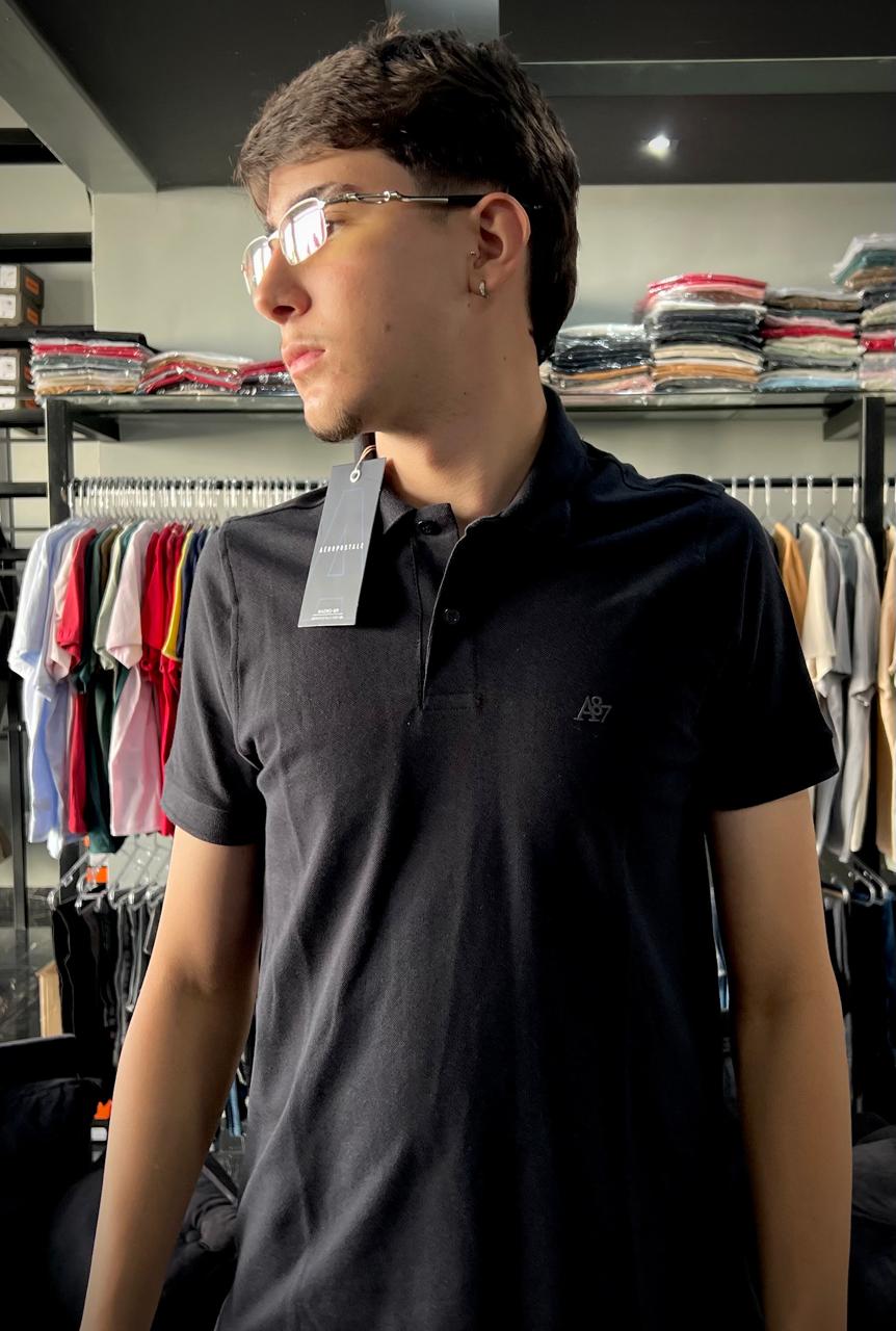 WhatsApp Image 2026-03-02 at 14.13.56 (1) GOLA POLO AEROPOSTALE PRETA (G) - Imagem 1